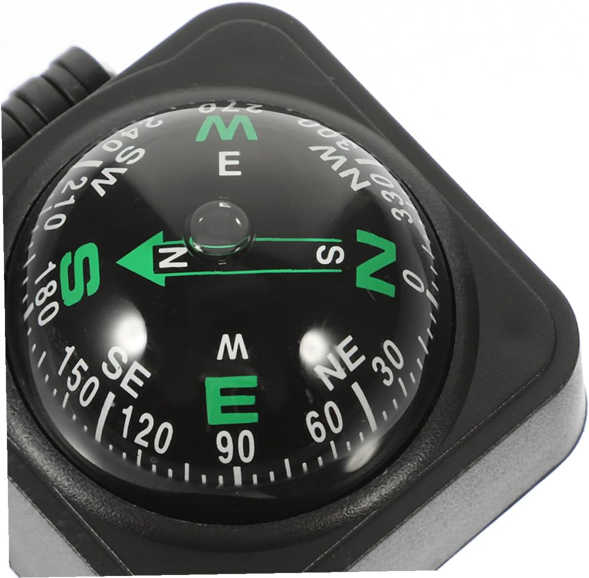 Adjustable Automotive Compass Ball 2pcs with Self-Adhesive for Car Dashboard Interior Accessories Portable Navigation Guide for Truck Boat Camping
