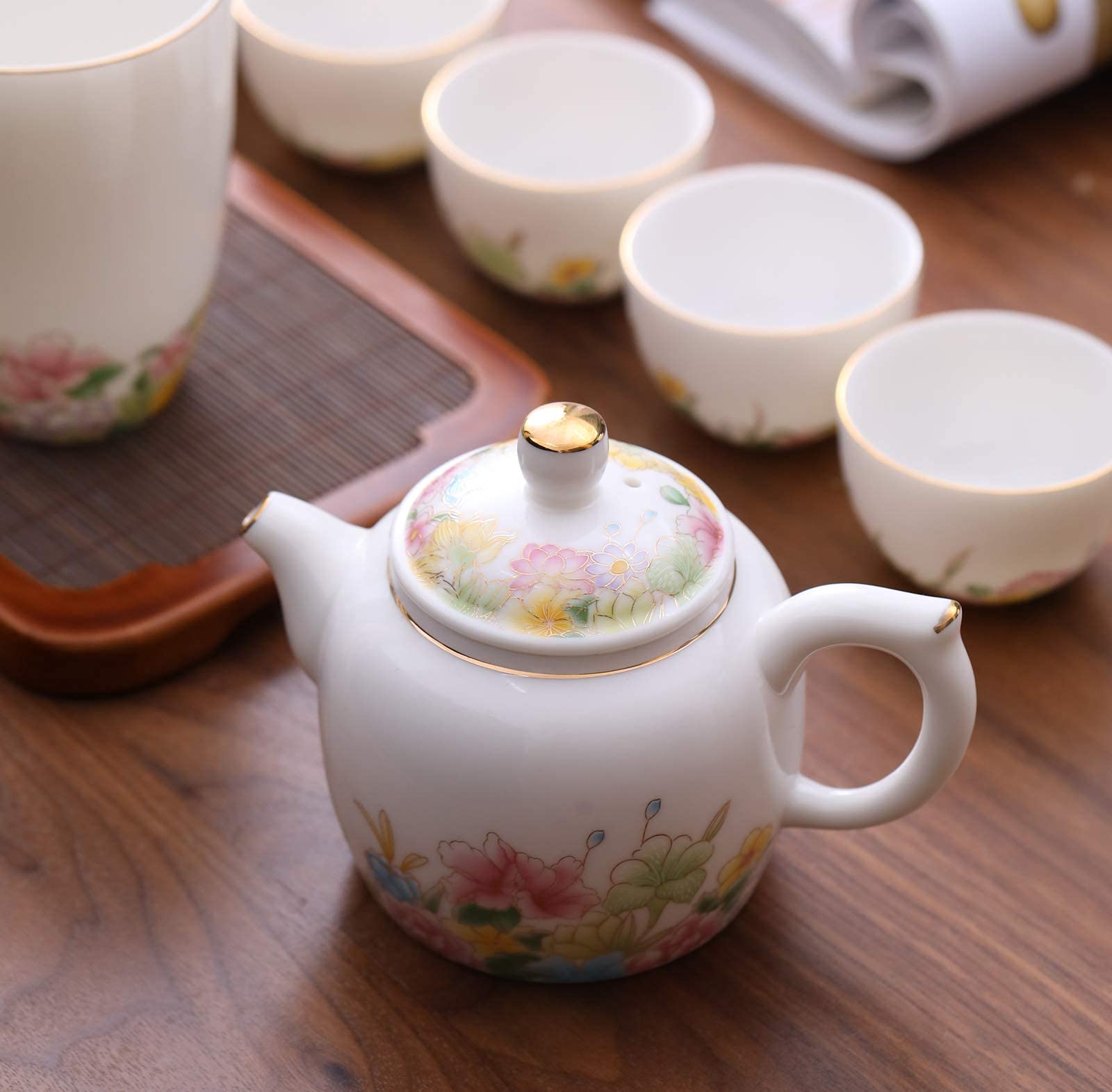 Teiera Ceramica tè for Una Teiera E Una Tazza Set Osso Cinese Tazza di caffè Set