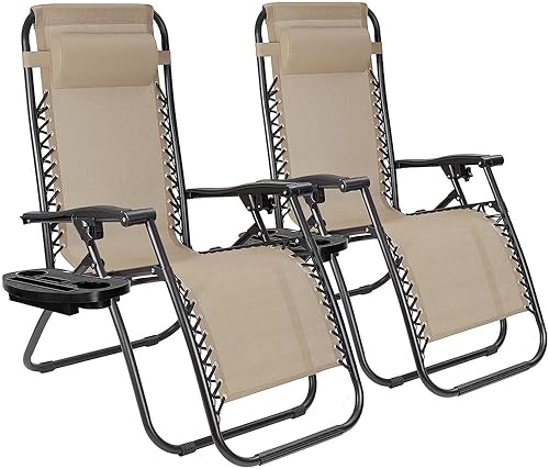 Vista 8 de EZONE 1 - Silla de gravedad cero, silla reclinable, ajustable para exteriores, de malla de acero, reclinable plegable para piscina, playa, Negro