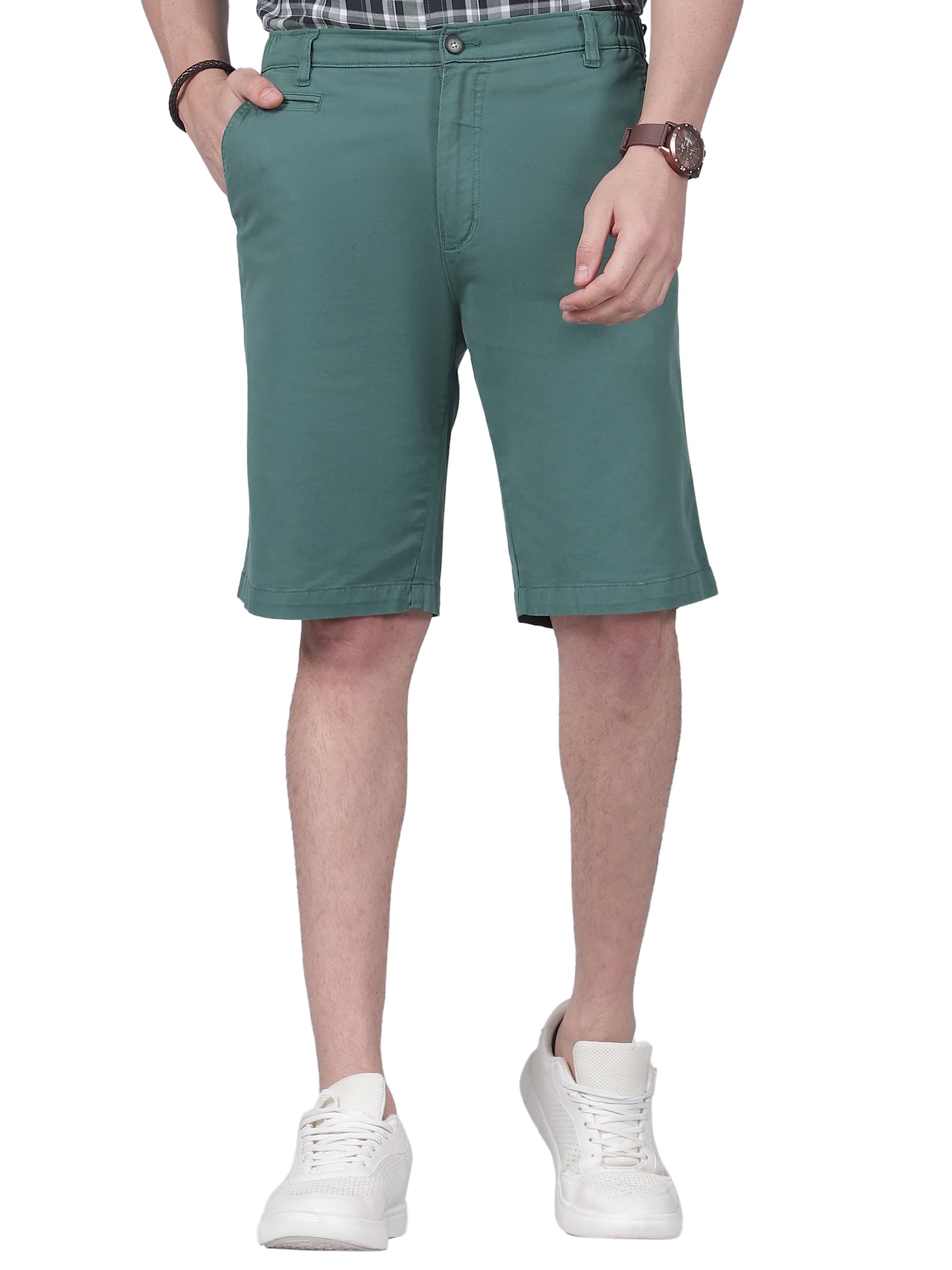 Men's Solid Regular Fit Casual Bermuda (P_MBER00080)-image-43