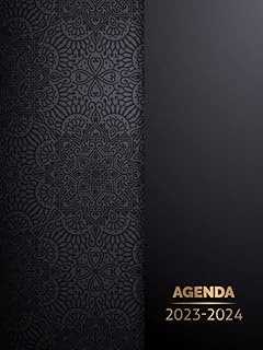 2023 2024: Agenda settimanale 2023-2024 A4 - La settimana su una doppia pagina, Giugno 2023 - dicembre 2024 (18 mesi) - Nero (Italian Edition)