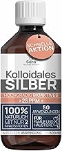 Kolloidales Silber 25PPM 500 ml | Premium Silberwasser | Für Mensch, Hund & Katze | Carbon Neutral | 100% natürlich mit 2 Zutaten