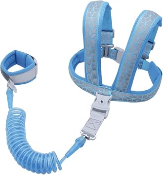 Child Leashes, Toddler & Harness for Child Safety, Padded Shoulder Straps for Childrens Comfort, Anti Lost Wrist Link Kids Walking Wristband for Outdoor