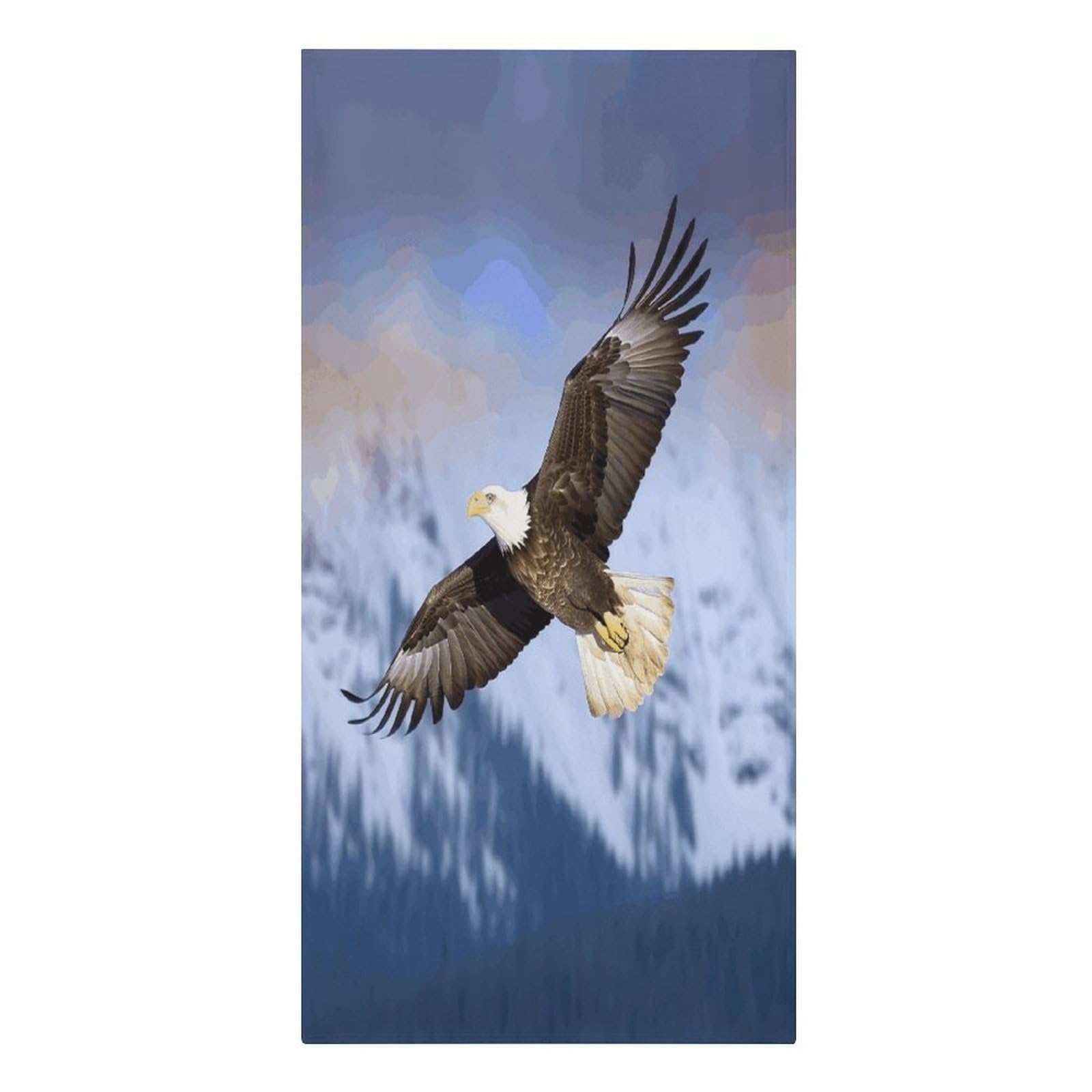 FodPand Bald Eagle Flying Beach Towels Super Absorbent Bath Towel Oversized Microfiber Towel Soft Beach Blanket Fashon Quick Dry Travel Towels for Beach Bathroom Pool Adult 30" X 61"