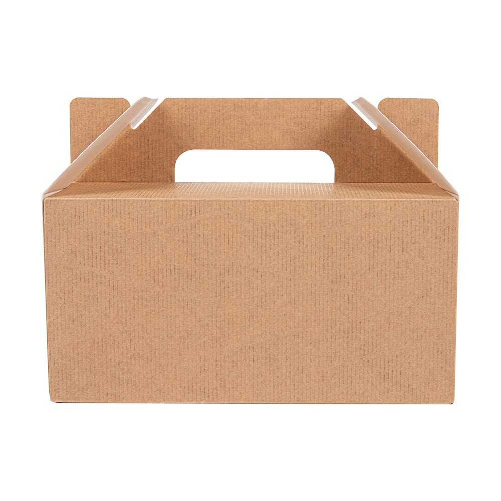 García de Pou 100 unidades - Maletas De Comida Para Llevar 'Thepack' 220 G M2 18X12X9 Cm Natural Cartón Ondulado Nano-Micro