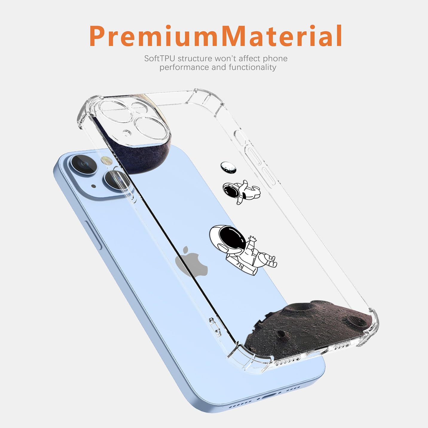 BORYA Hülle Für Google Pixel 8 Pro – Transparente Silikon-Hülle, Stoßfest, Dünn, Mit Mustern