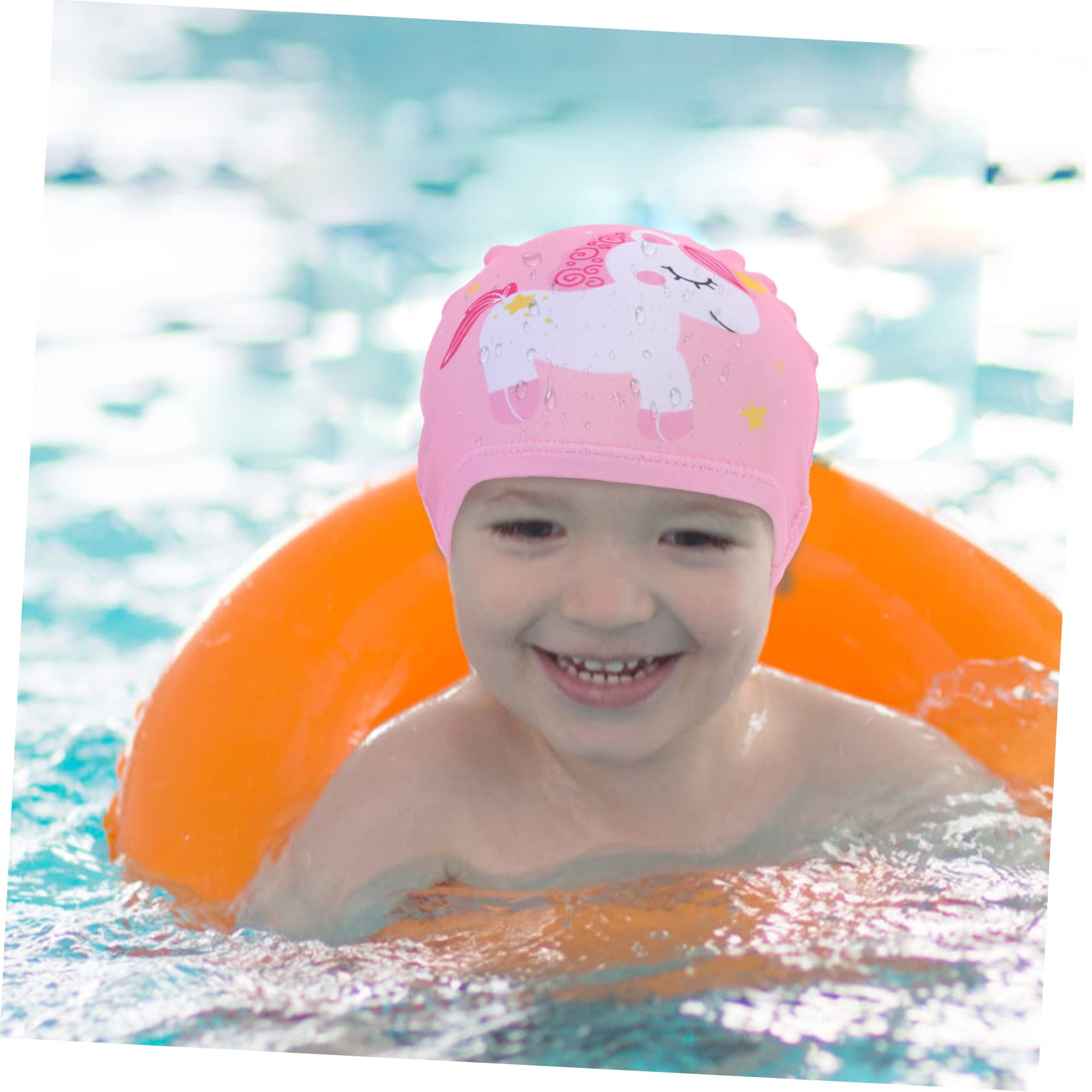 Toddmomy 4 Set Cuffie Per Cartoni Animati Poliestere Leggeri E Adatti Per Piscina E Protezione Per Facili Indossare E Togliere 3 Pezzi * 4