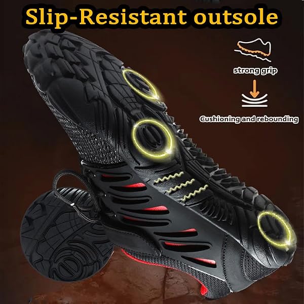 MIFAWA Barefoot Shoes Men Wide Toe Box Zero Drop Water Shoes Men for Gym Workout Minimalist Weightlifting Cross-Trainer Running Hike Grounded Footwear Grey by MIFAWA - Used condition - Image 4