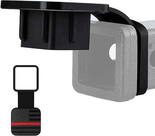 Miniatura 29 de Se adapta a cubierta de enganche de 2 pulgadas, inserto de enchufe de tubo de cubierta de enganche de remolque, accesorios exteriores del automóvil