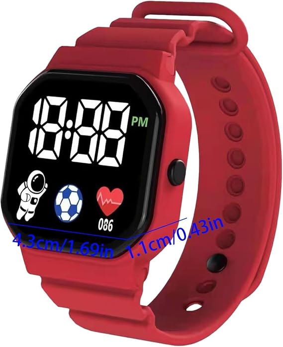 Sports Watch for Kids LED Display Comfortable Silicone Adjustable Soft | Children Watch Toy Sports Boys Girls Women Men