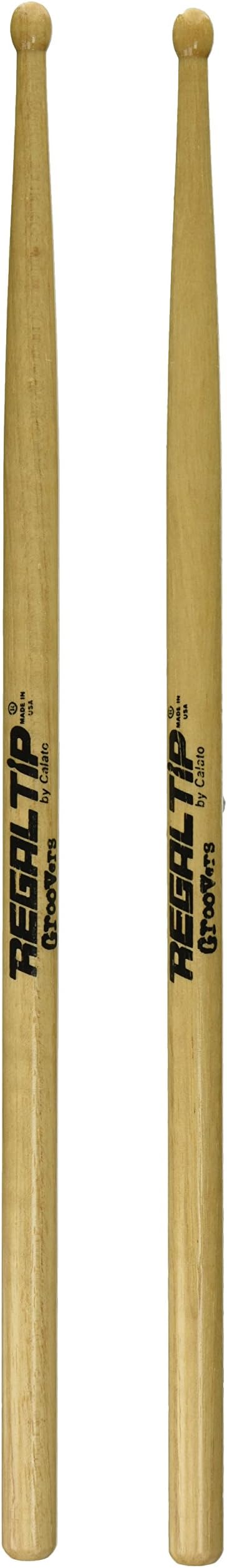Regal Tip® Performer Series PF-205R-GR "Groovers" Curt Bisquera Wood Tip US Hickory-Single Pair