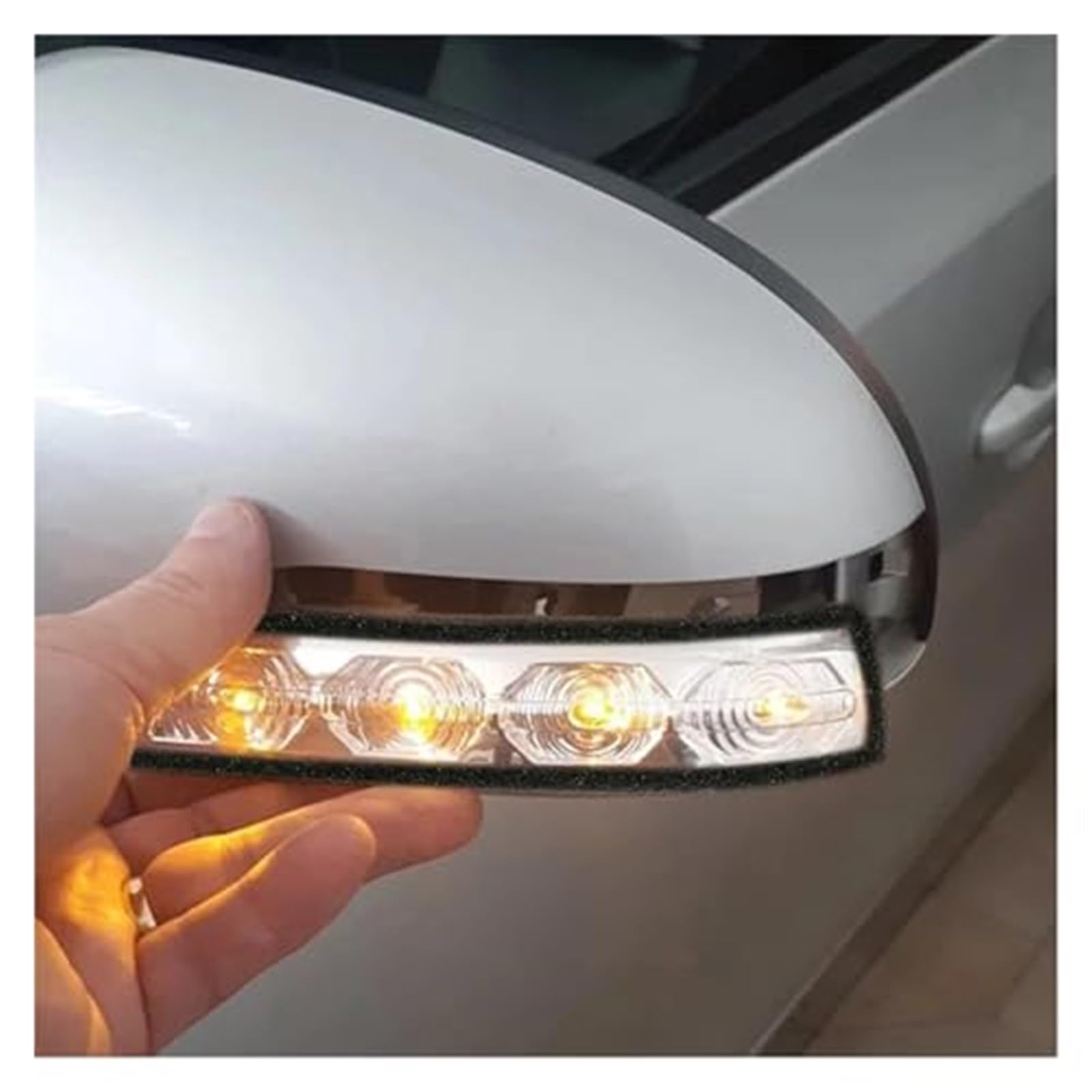 Dla Hyundai, dla I30 2009-2012 LED lusterko wsteczne samochodu boczne skrzydło kierunkowskaz cofania lampka sygnalizacyjna Światło kierunkowskazu samochodowego(BLACK Black Right)