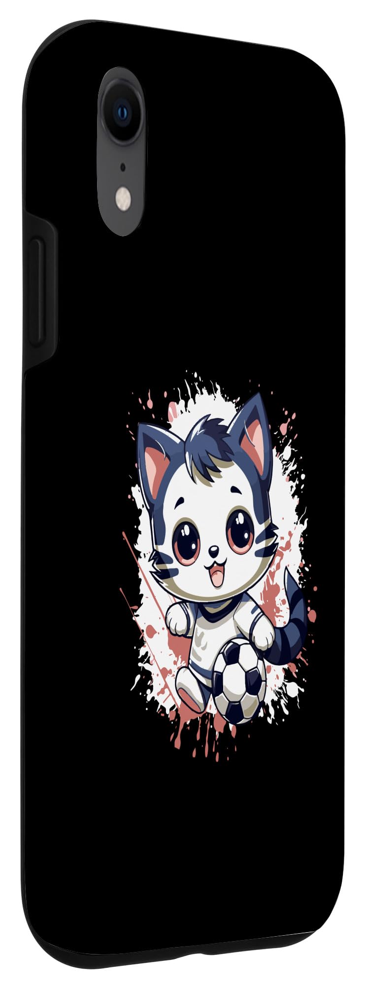 iPhone XR Anime Cat Playing Soccer - Image 3