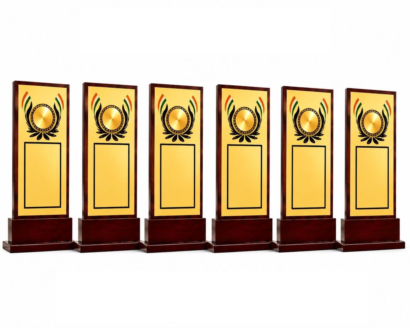 Wooden sheilds Momento Bali New Tiranga Pack of 6 (11 INCH) Trophies | Awards, Recognition-picture-12
