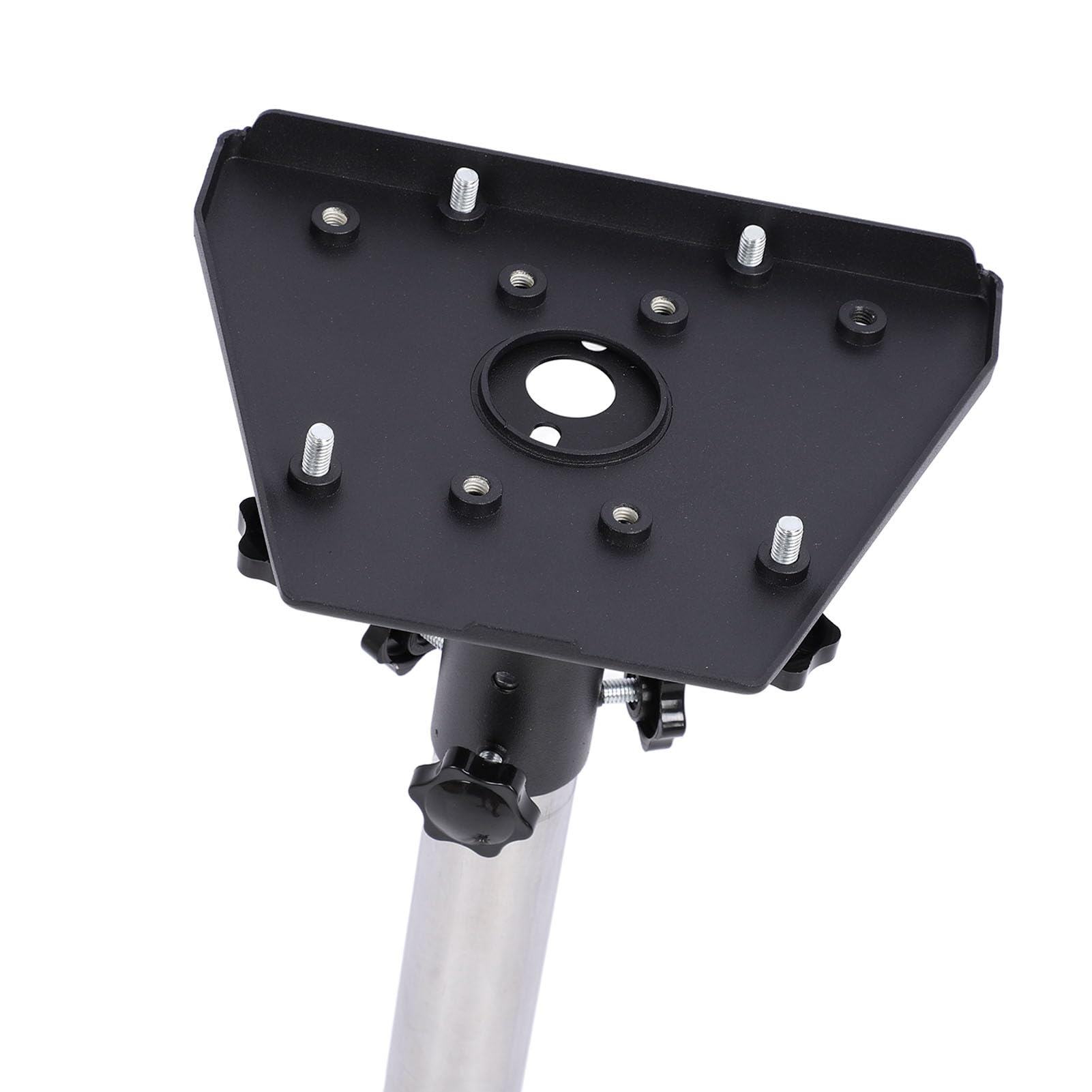 Soporte para Satélite, ángulo Ajustable de 160°, Adaptador Superior Giratorio de 360°, Kit de Montaje , Soporte para Antena con Estructura de Acero de Aleación de Brazo Largo de 43 Cm para