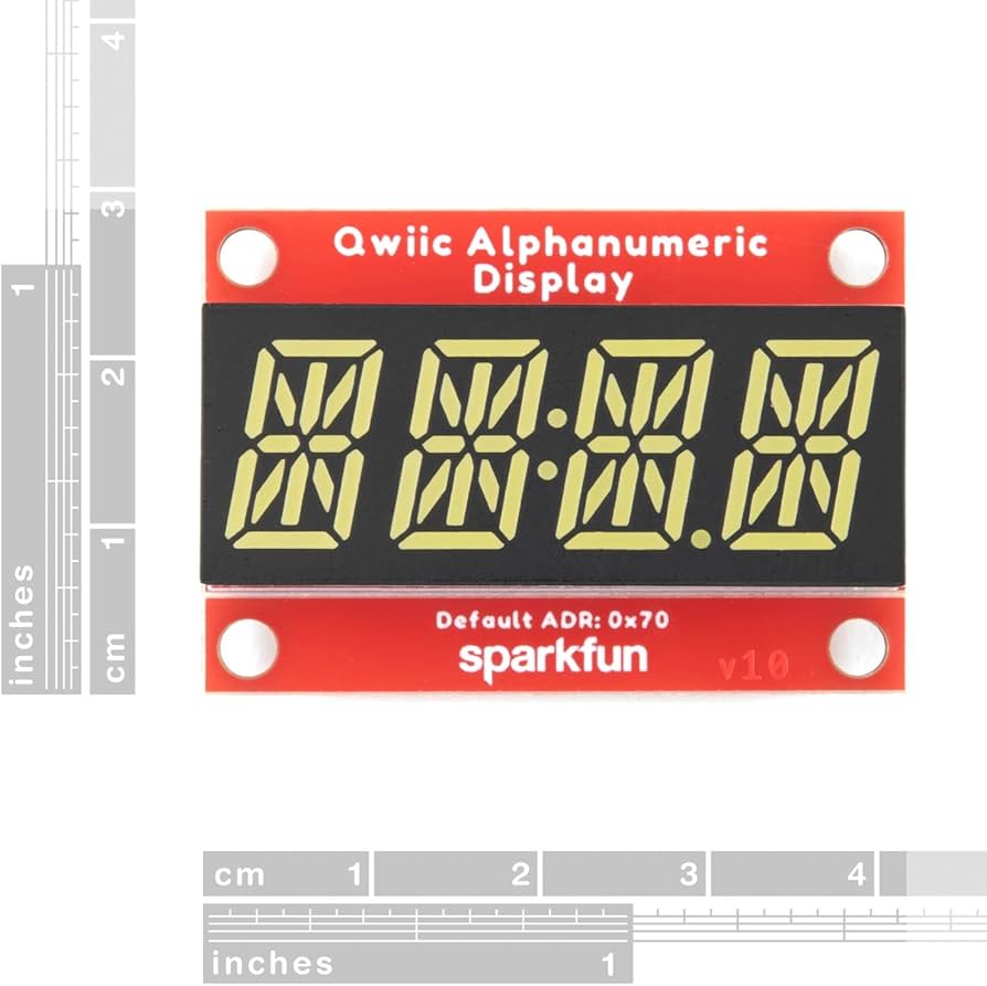 ティク様ご確認用ページ！ Amazon.co.jp: SparkFun Qwiic 英数字ディスプレイ - ホワイト - 14