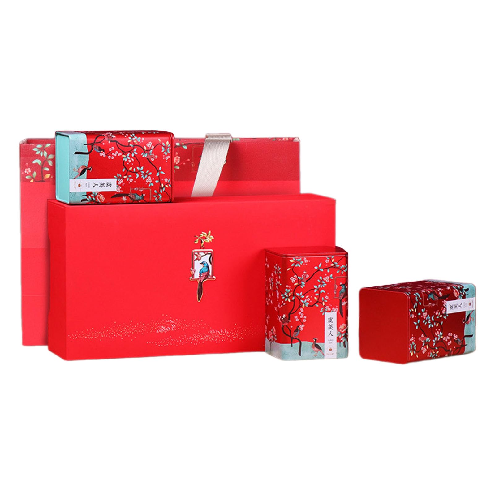 HDOYTXXM Of 3 Tea Storage Container Jar Box Box Solution for