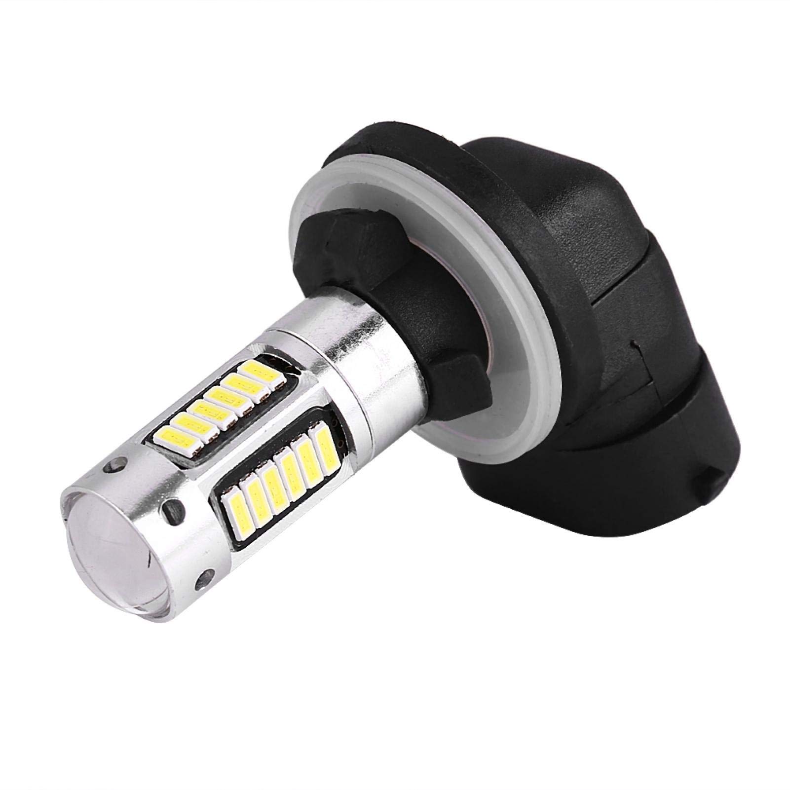 Bombillas de luz antiniebla para coche, 1 par DC 12V 881 4014 Lámpara de bombilla LED blanca para faros antiniebla DRL