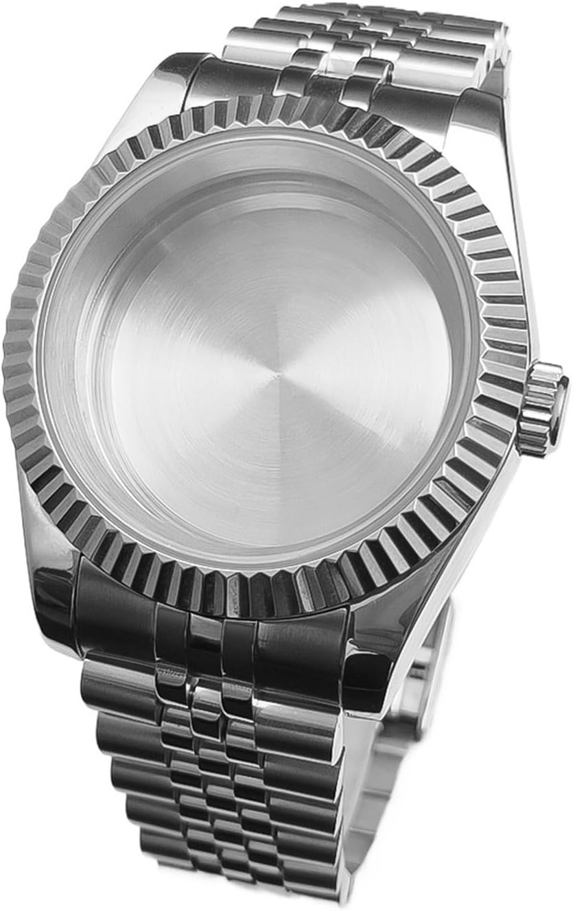 36mm/40mm Sapphire Glass For Men Watch Case Fit NH36 NH34 NH35Movement FashionWaterproof Jubilee Stainless Steel