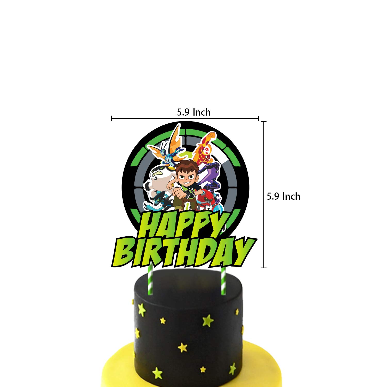 Ben-10 Party Supplies Ben-10 Birthday Party Supplies - 42 Piece Decorations  Kit With Banner, Cake Topper, Backdrop \u0026 Balloons Saja Boys Birthday  Decorations, image size:1500x1500