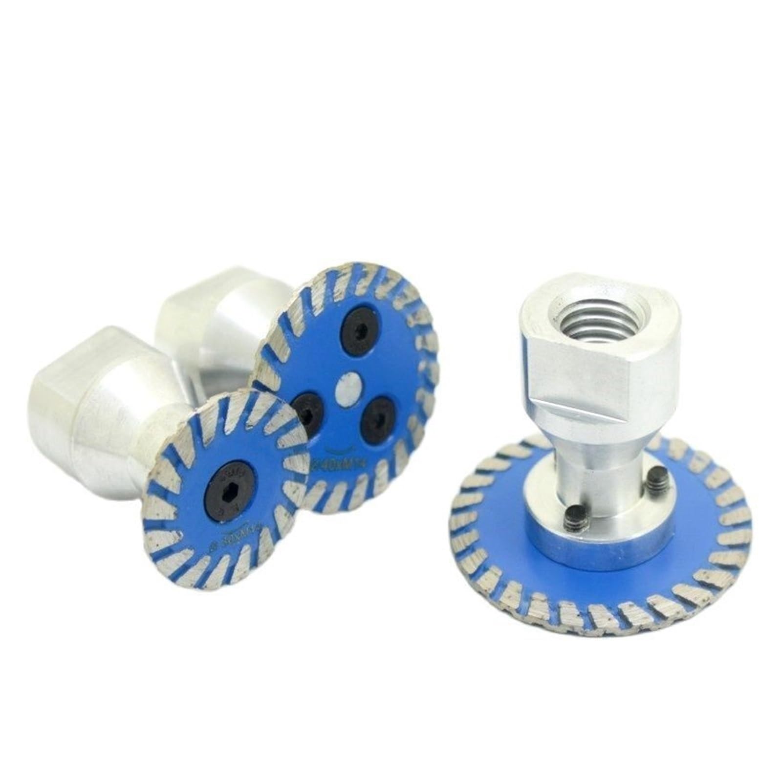 Mini sega diamantata da 75 mm Filettatura BIade M14 con disco da taglio turbo a flangia rimovibile for utensile for calcestruzzo in pietra di marmo granito