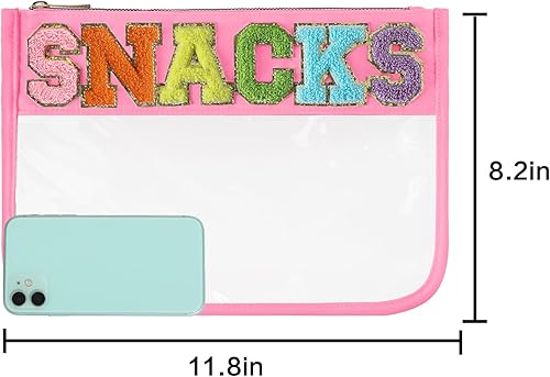 Miniatura 4 de DYSHAYEN Bolsa de felpilla transparente con cremallera para viajes, bolsa de cosméticos transparente de nailon, bolsa de viaje de maquillaje para