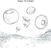 Vista 5 de Piezas de extractor de leche portátil, brida de copa colector de leche de 0.94 pulgadas, compatible con Momcozy/TSRETE S9/S10/S12, accesorios