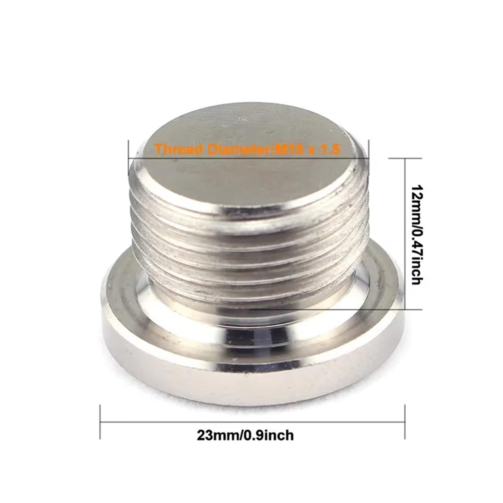 Front Lambdasonde O2-Sensorstopfen Edelstahl-Sauerstoff-Montagestopfen Und -stopfen Adapter M18 X 1,5-Gewinde Gekerbter Auspuff Eingeschweißt Im Spund O2 Sauerstoffsensor