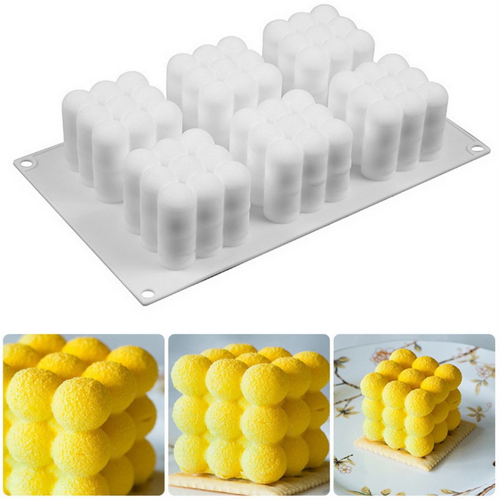 CAREG 6 jamów 3D Magiczny kształt Silikonowa świeca formy aromaterapia majsterkowanie Ręcznie robione materiały świecowe Materiał do mydła Mydło Materiały