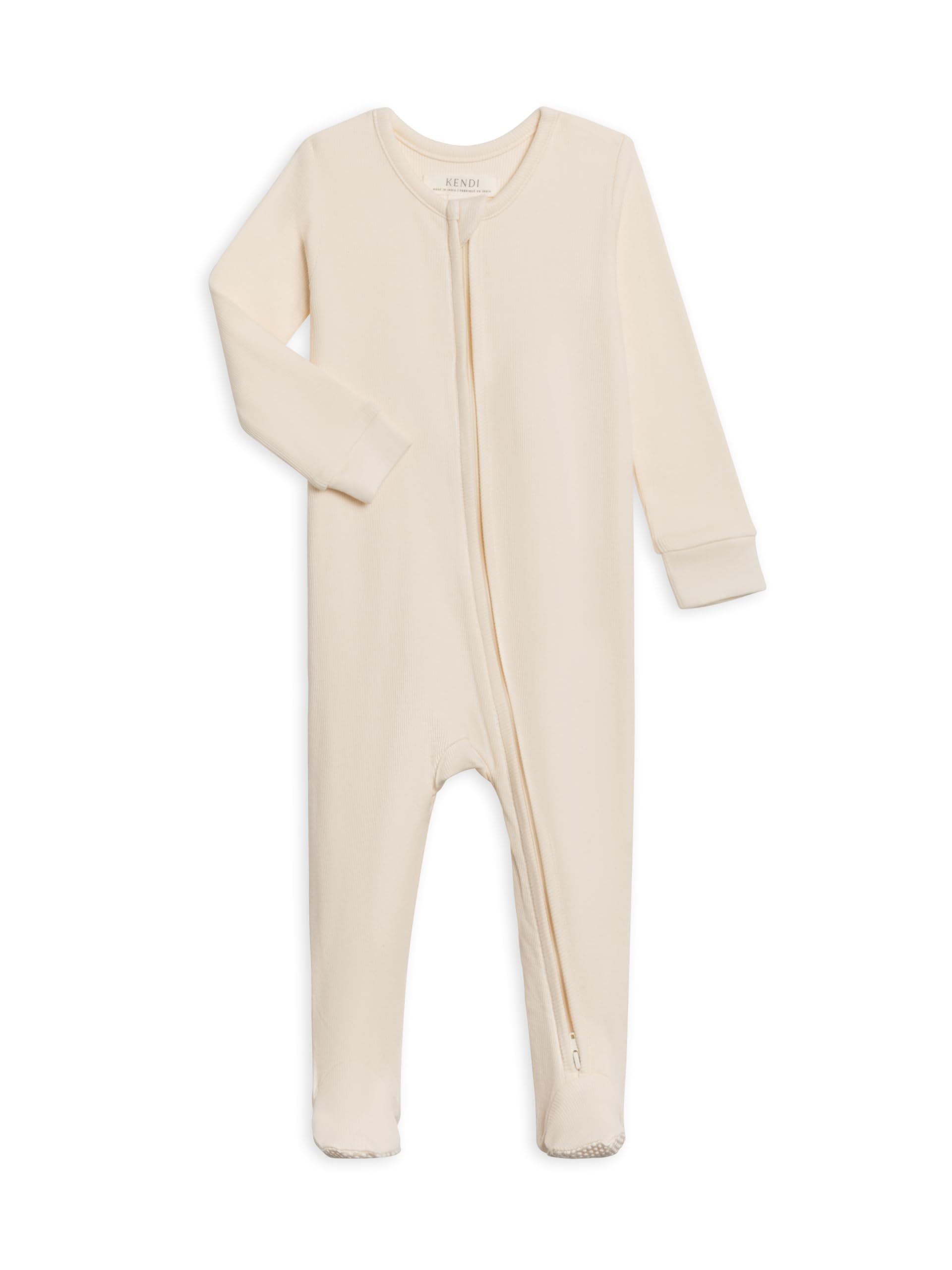 Colored Organics Baby Zip-Up Footed Sleeper with 2-Way Zipper - Organic Cotton Pajamas