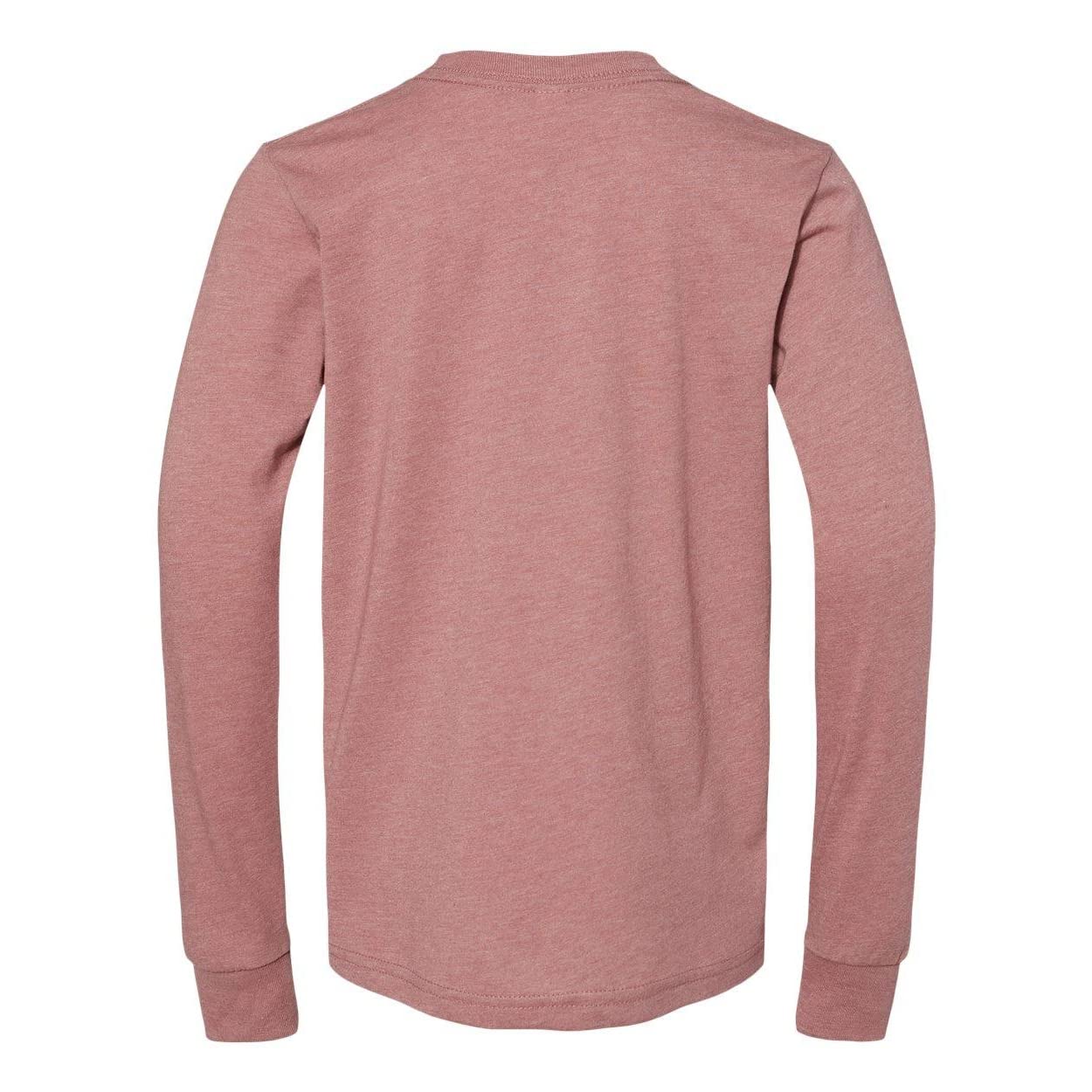 Bella Canvas Jersey Long-Sleeve T-Shirt M Heather Mauve