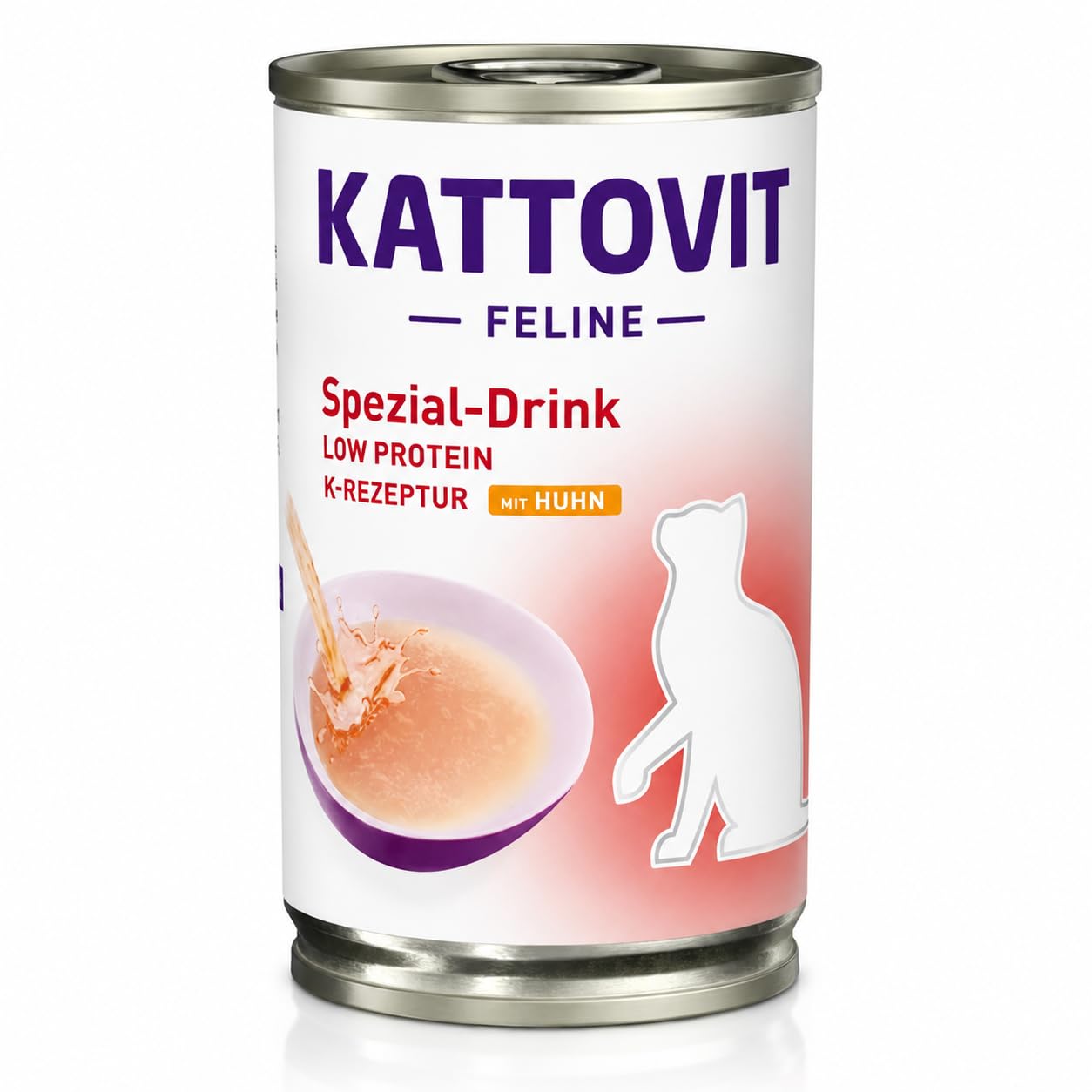 Kattovit Renal Drink Pollo per Gatti Adulti 12 x 135 ml, Bevanda Complementare con Succo di Carne e Filetto di Petto di Pollo, Supporto Liquidi e Benessere Renale