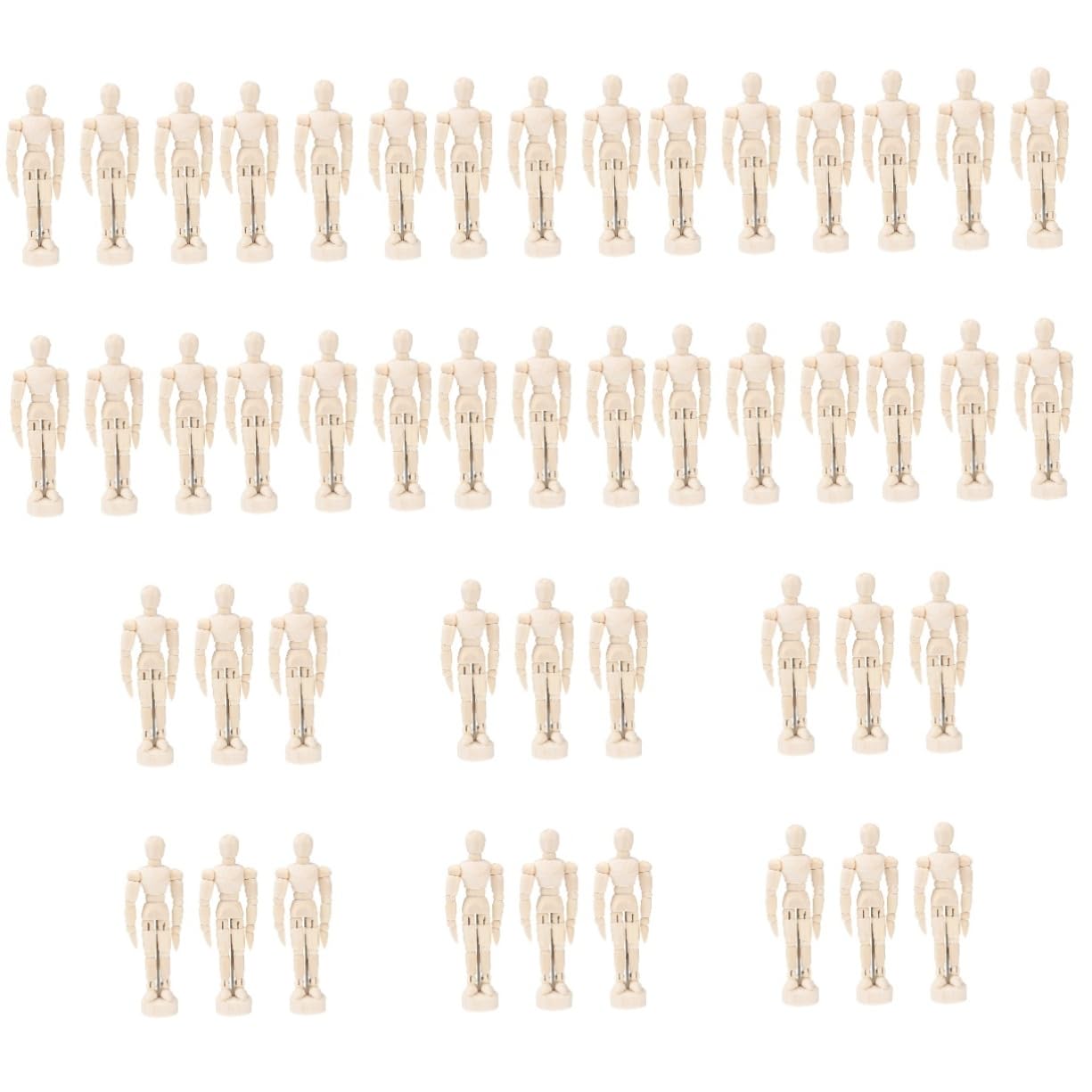 DIYEAH 48 Pcs Hand Model Adjustable Drawing Model Figure Drawing Mannequin Plus Size Mannequin Man Model Hand Mannequin Drawing Figure for Drawing Human Wooden Household Artwork