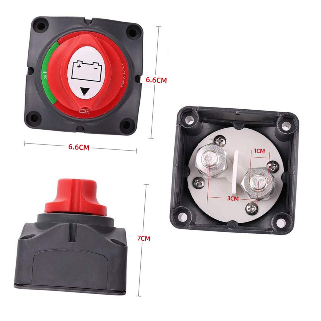 VALICLUD 12v-48v Battery Disconnect Battery Kill Switch Overcurrent/overvoltage Protection
