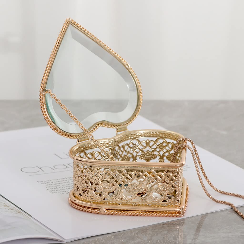 Szkatułka na Biżuterię Pudełko na Biżuterię Małe pudełko na biżuterię, elegancki organizer na biżuterię podróżną, przenośne etui na biżuterię Pierścionki Wyświetlacz Pudełka do przechowywania dla dzie