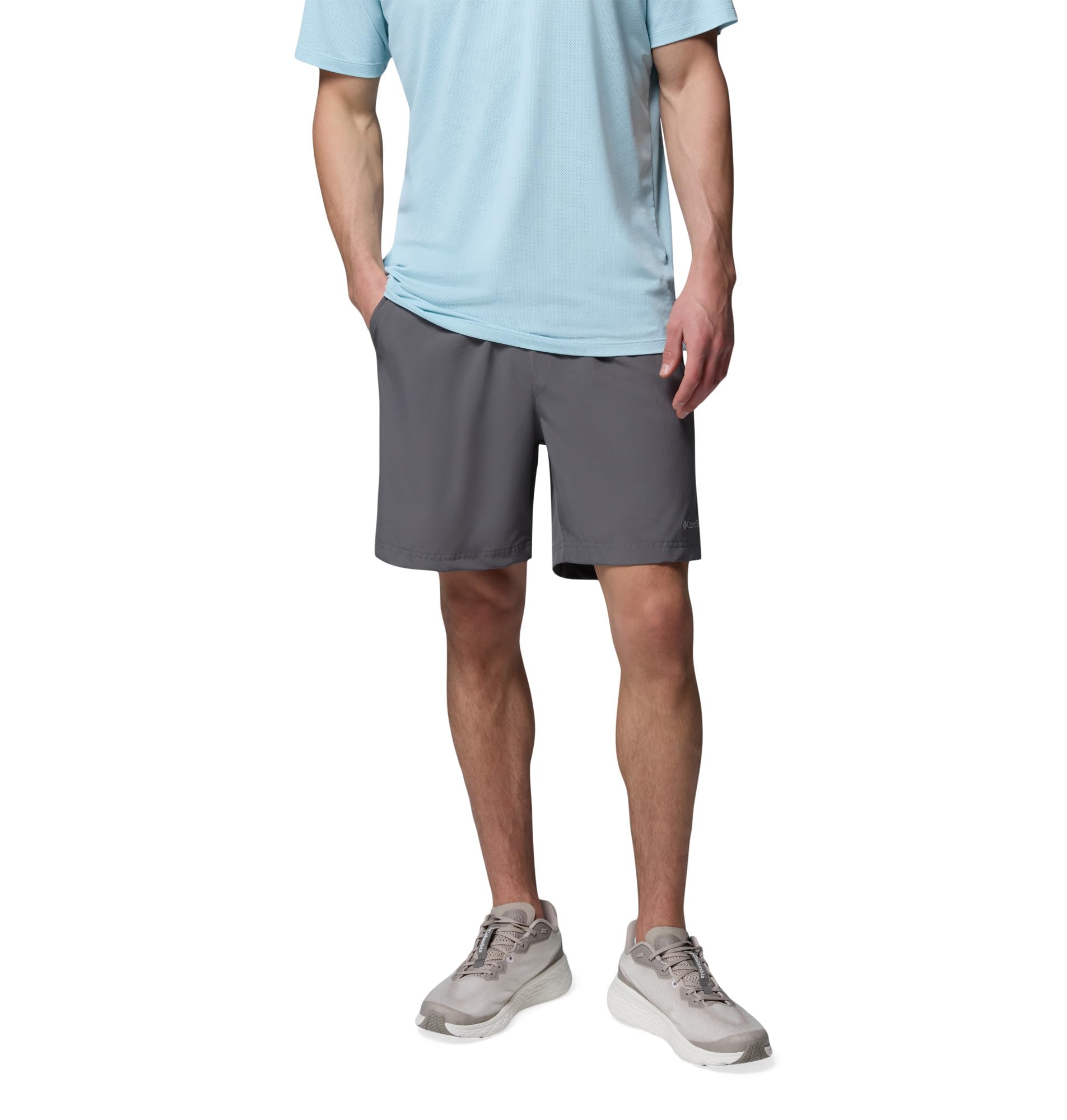 Columbia Men's Vital Valley Short, City Grey/Black, L x 7L