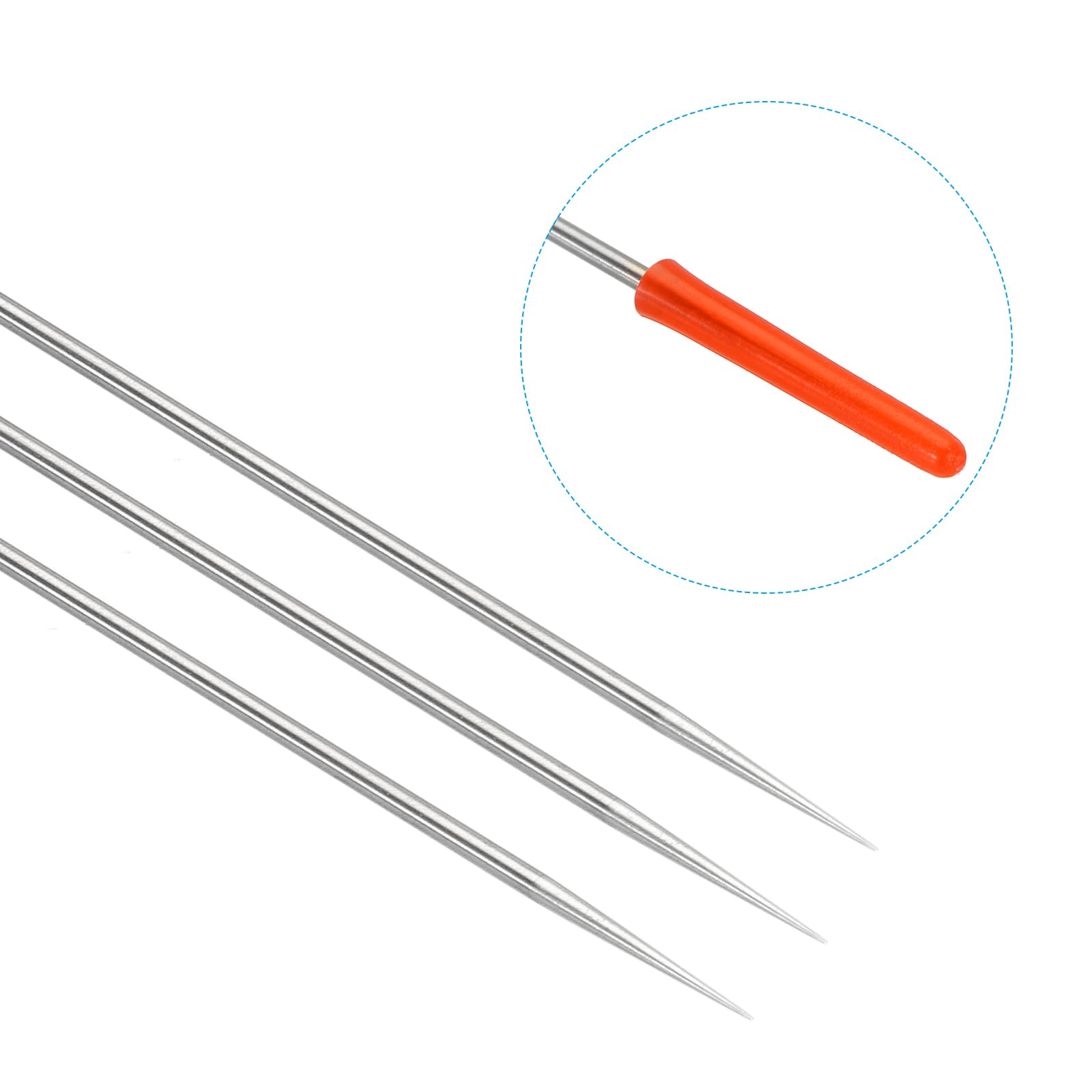 PATIKIL 3Pcs 0.3mm Air Brush Needle Only Replacement Parts 13CM Length Stainless Steel for Air Brush Nozzle Art Craft Projects - Image 4