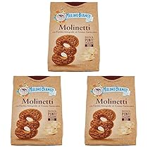 Mulino Bianco Biscotti Frollini Molinetti con Farina Integrale di Grano Saraceno, Colazione Ricca di Gusto, 800 g (Confezione da 3)