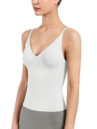 Women's Fit Camisole with Built in Bra - Spaghetti Straps