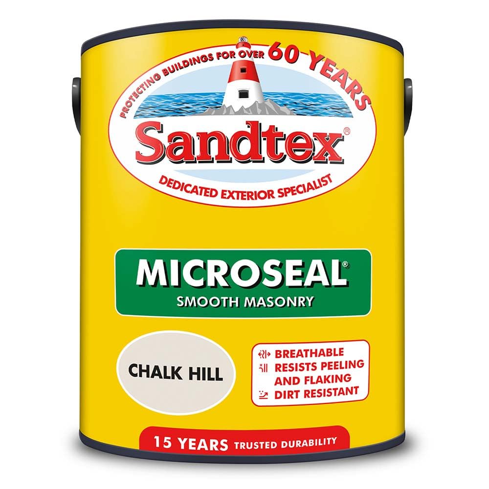 Sandtex Ultra Smooth Masonry Paint 5 Litre Stock Colours - Chalk Hill