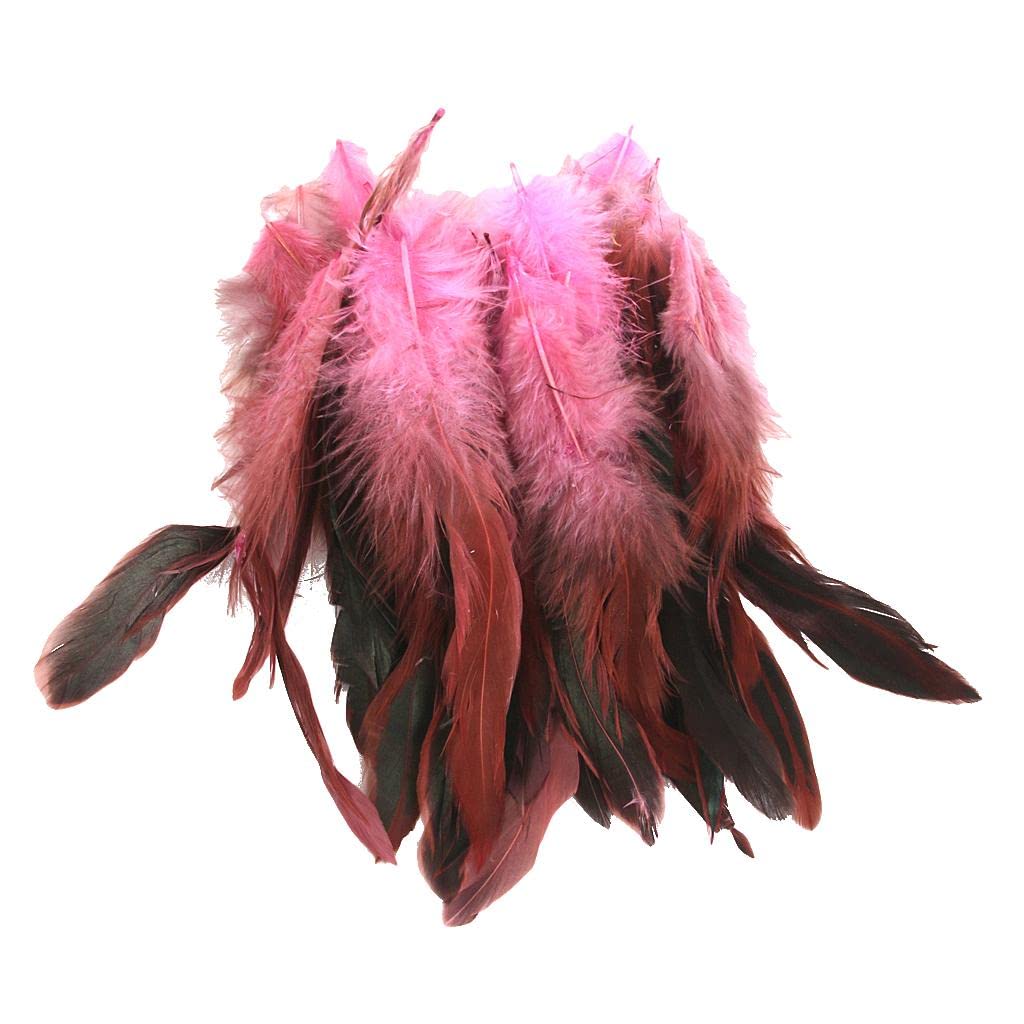 Piume Di Gallo Colorate - Confezione Da 25 Piume, 30.5-35.6cm, Per Costumi, Decorazioni E Artigianato - Foto 3