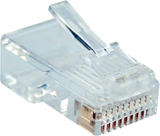InLine 73011 Pack of 10 Modular Connectors 10P10C for Crimping (Western Plug) to Flat Cable