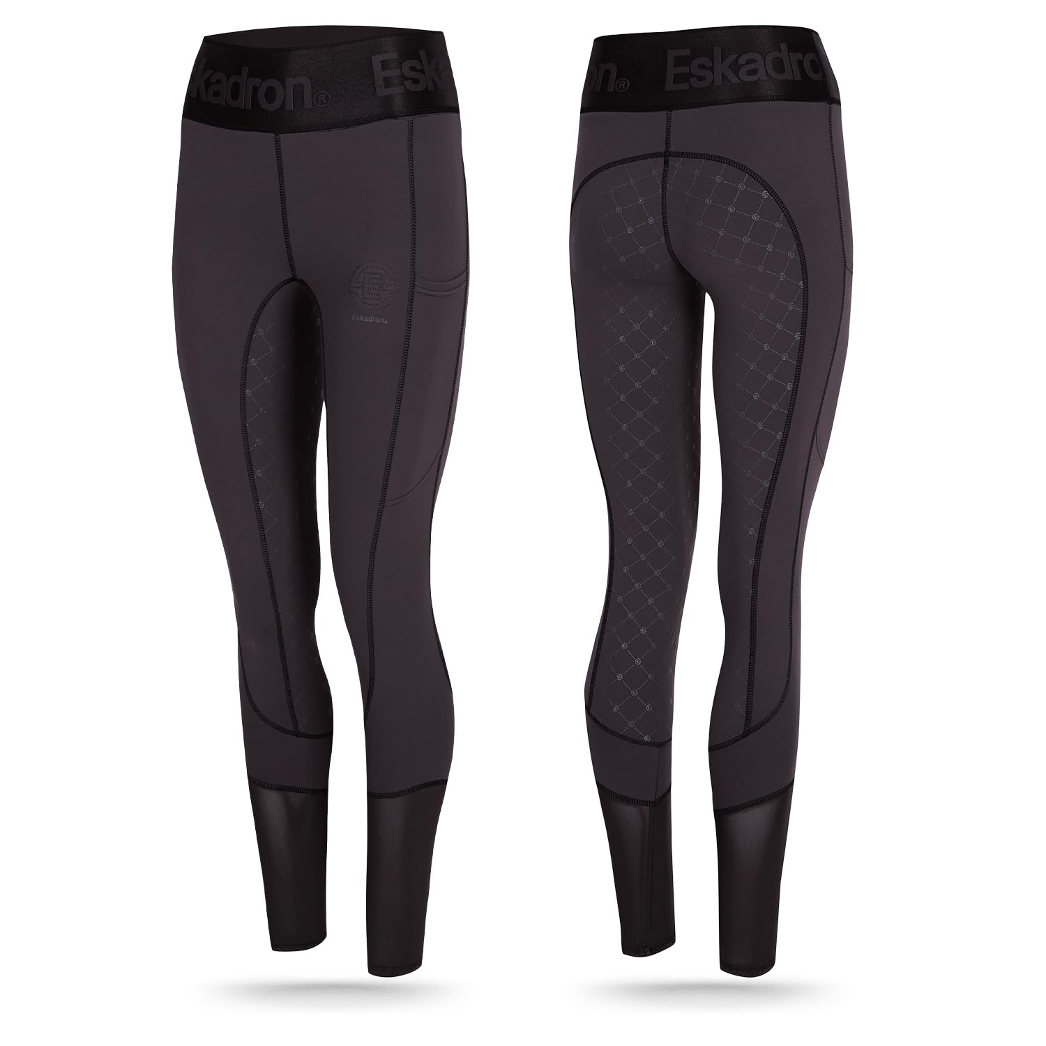 Eskadron Riding Tight Reithose | Sommerreithose leicht & atmungsaktiv | Reitleggings mit Grip | Reitsport-Hosen für Damen | Reitleggins mit Handy-Taschen | Elastische Reiterhose