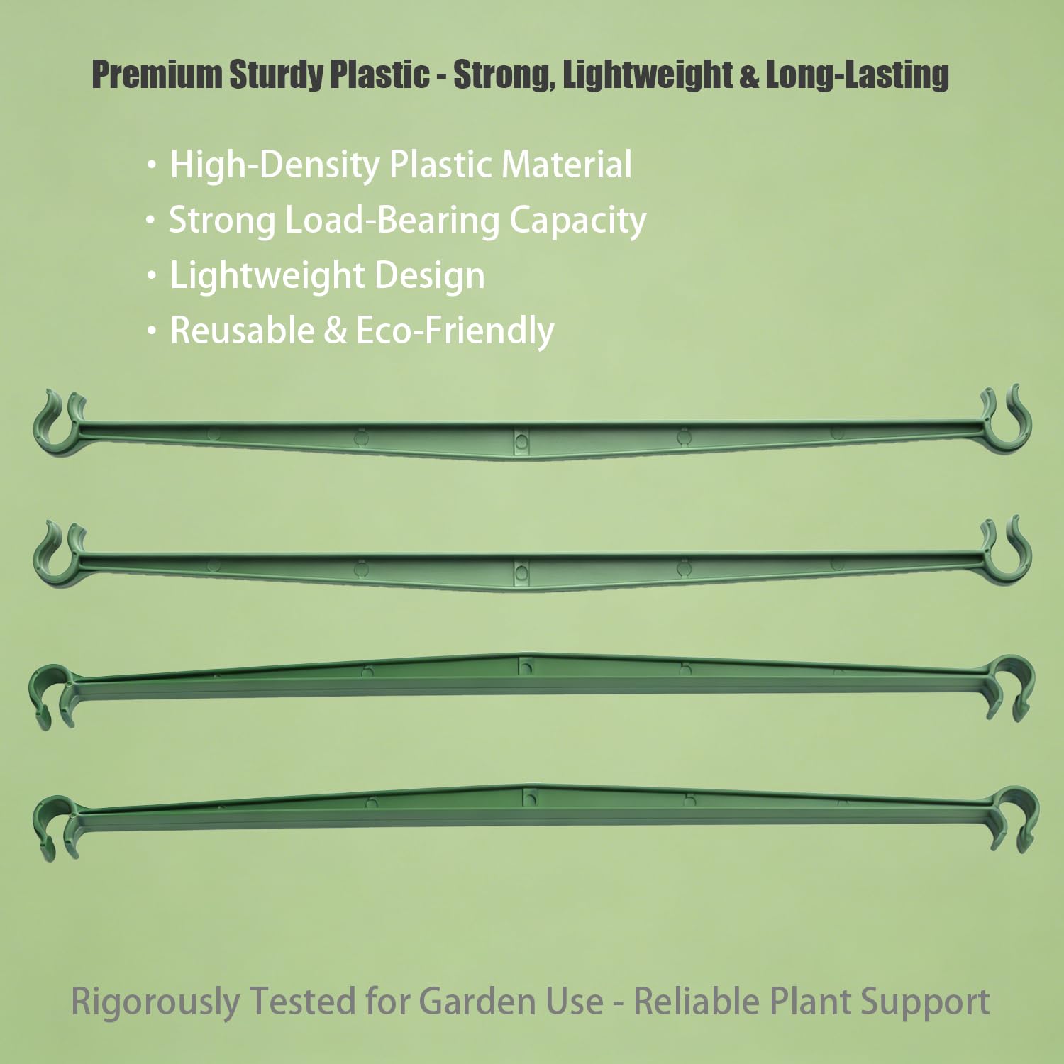 Lot de 100 bras en bois d'environ 30 cm de long et 2 boucles pour cages à tomates reliant des piquets de plantes d'un diamètre de 11 mm