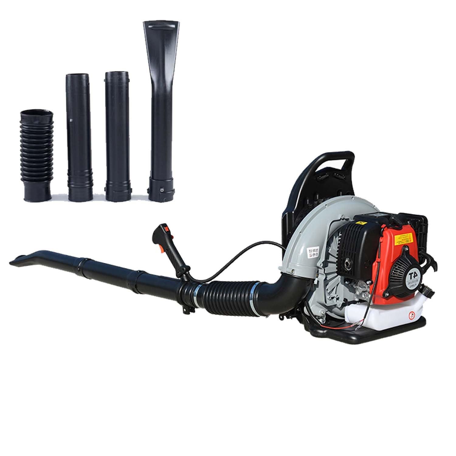 Soffiatore A Zaino Benzina 4 Tempi 1000cc, Grande Serbatoio 2.0L, Potente Soffiatore Foglie E Neve Silenzioso, Per Giardino, Viale E Pulizia Professionale Multiuso(Red)