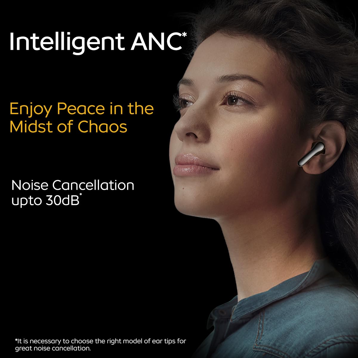 iQOO TWS 1e Earbuds, Intelligent ANC 30dB, Upto 42H Playback time, Fast Charging (10 mins = 3 Hours), Dual Pairing, DeepX 3.0 Stereo, True Wireless (Flame Yellow) — Amazon image 2