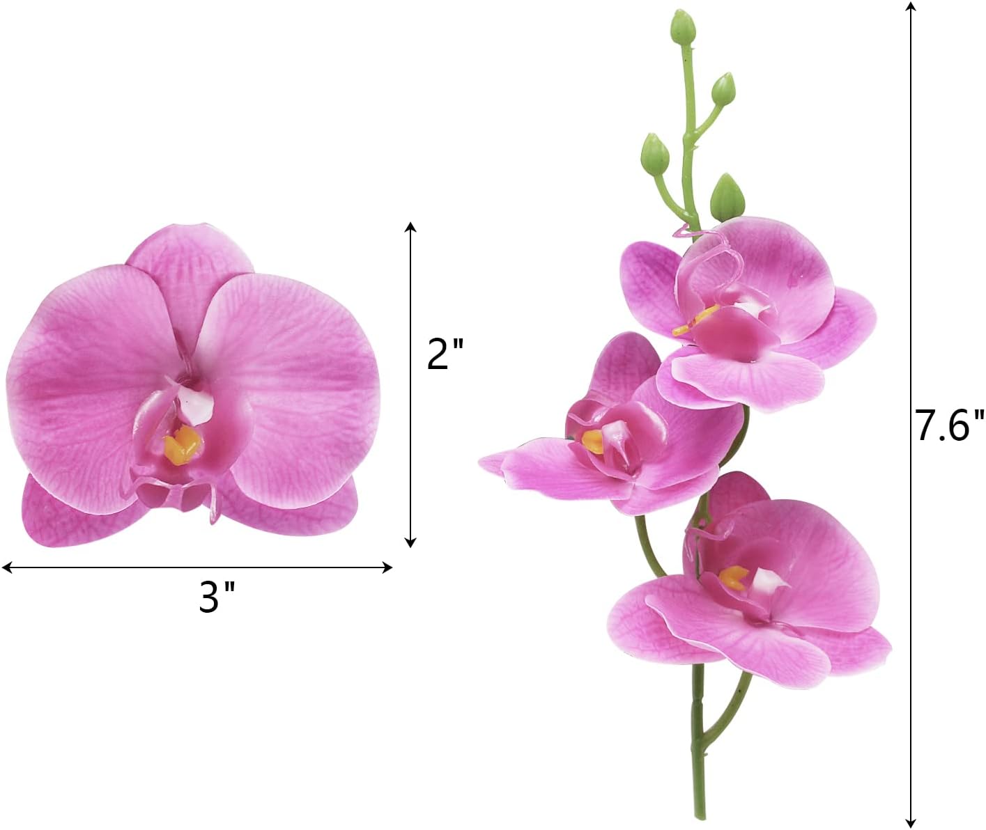 LARDUX12 PCS Artificial Flowers & 12 PCS Floating Candles