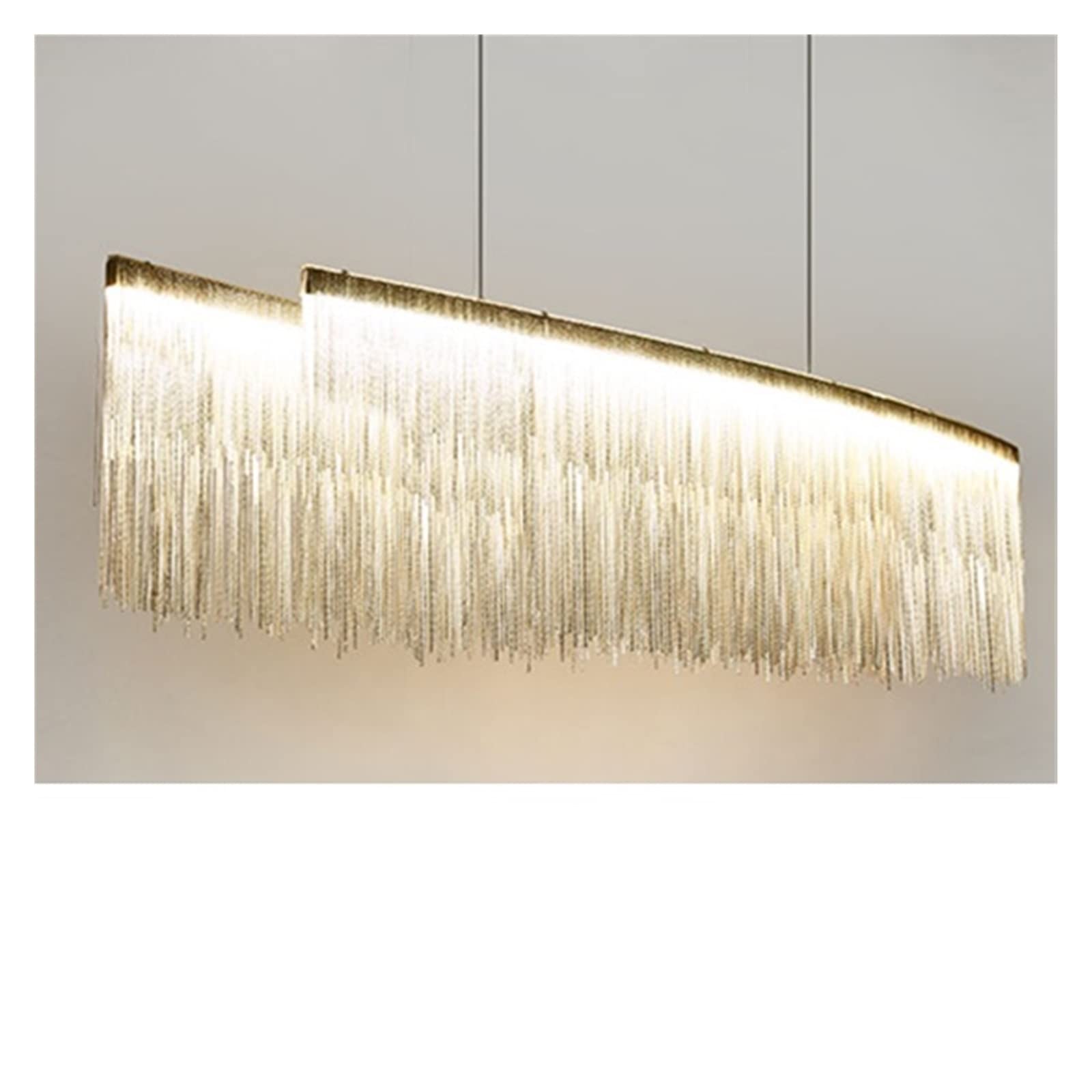 LYMSXAZOU Modern LED Crystal Chandelier - 60cm Designer Hanging Light for Living Room Restaurant Villa or Clubhouse Creative Cool White Fixture with Tassels