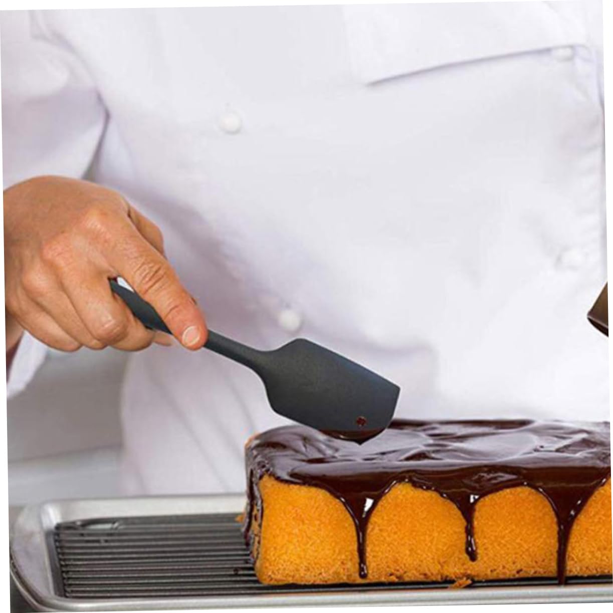 Cabilock 1 Juego De 9 Piezas De Espátula De Silicona Para Hornear Raspador Espátula Herramientas De Decoración De Pasteles Utensilios Para Repostería Raspador Para Hornear Raspador