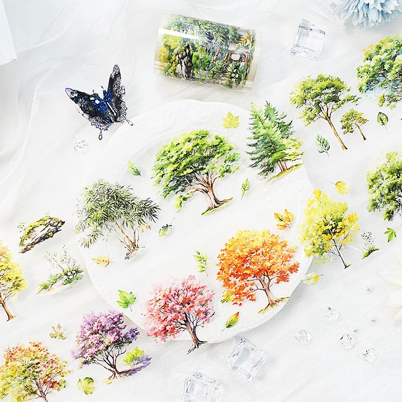 Materiales florales Retro Niñas Decoración PET washi Cinta con Shell Efecto Brillante para Bullet Journal y Scrapbooking (90609) disponible en Yaxa Venezuela